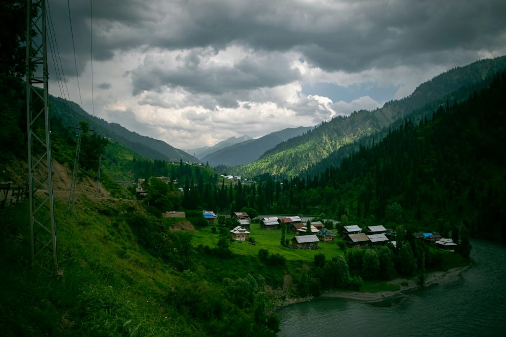 Valley with a lake in Azad Kashmir