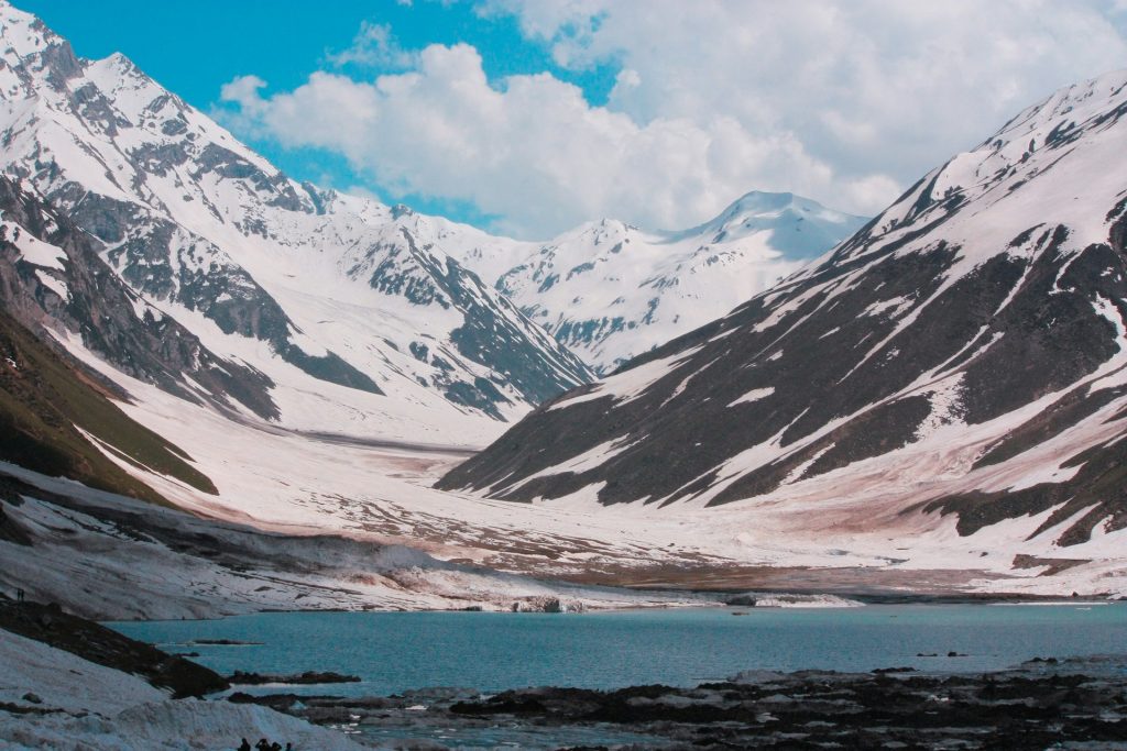 Mountains beside a lake in Kaghan valley